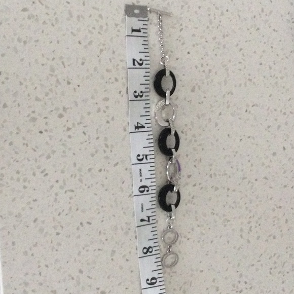 SWAROVSKI BRACELET BLACK AND SILVER - Picture 4 of 6